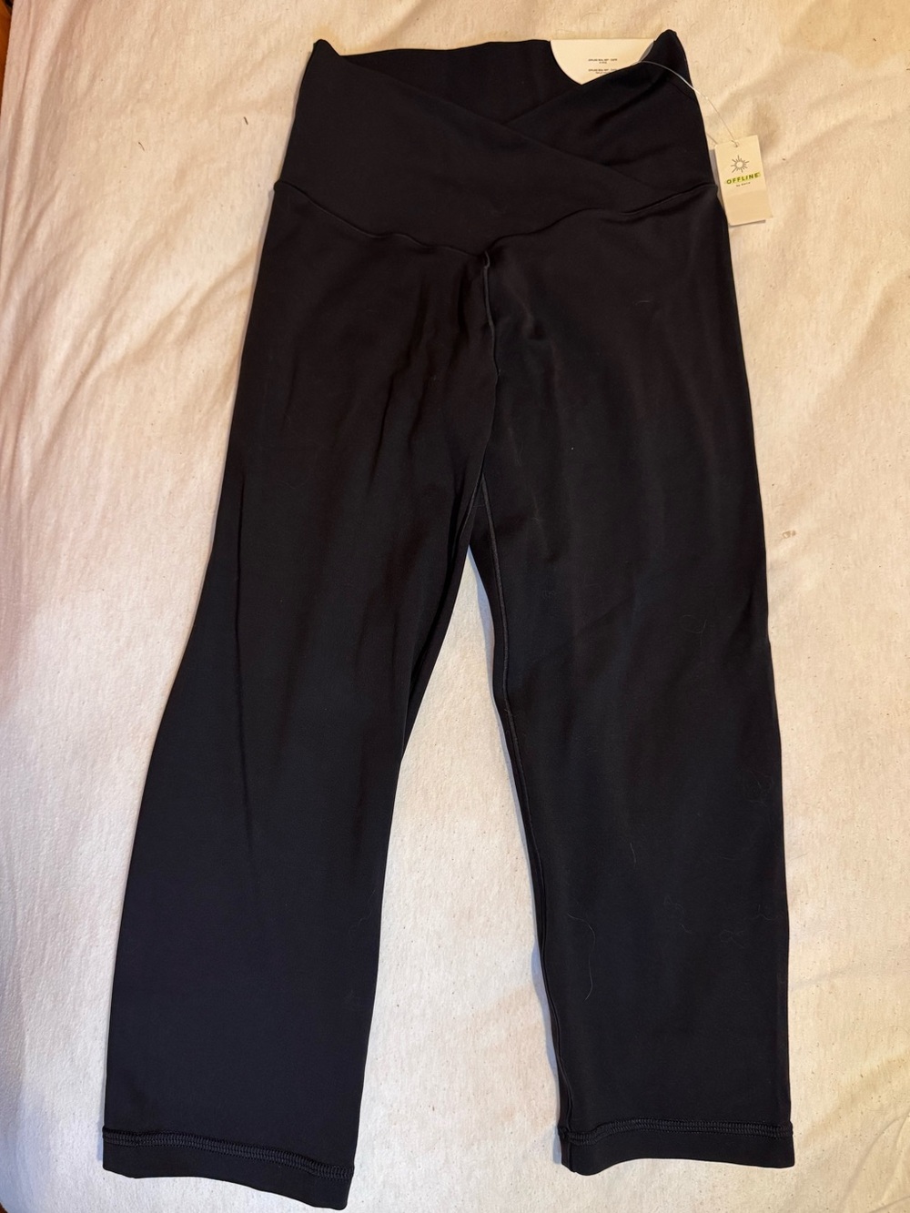 Aerie Capri Leggings with Crossover Waistband